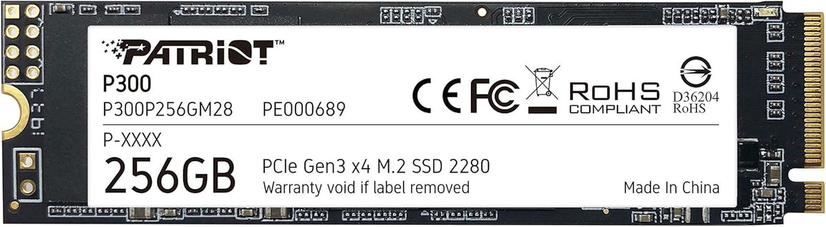 M.2 NVMe SSD 256GB – PCIe Gen3 x4, 2280