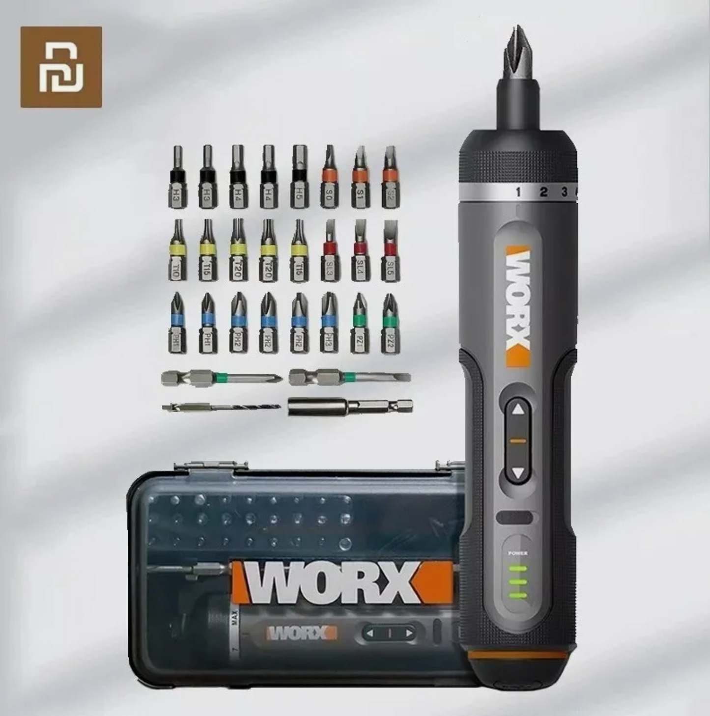 WORX WX242 Mini Electrical Screwdriver Set Smart Cordless Electric Screw Driver
