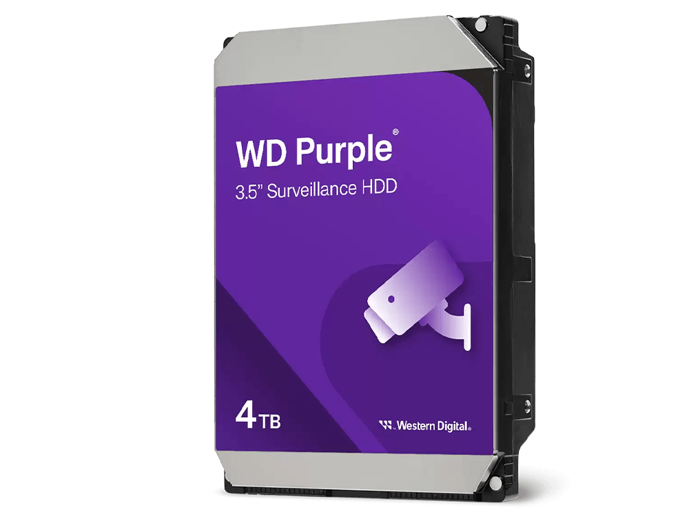 WD Purple WD44PURZ 4TB Surveillance HDD – 3.5", 5400RPM, 256MB