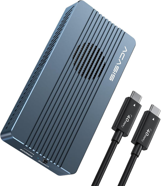 ACASIS 40Gbps M.2 NVMe SSD Enclosure – TBU405 PRO, Cooling Fan, Tool-Free