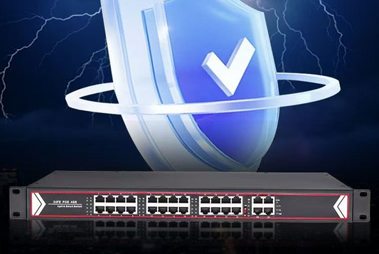 24-Port Gigabit Switch with 24-Port PoE+