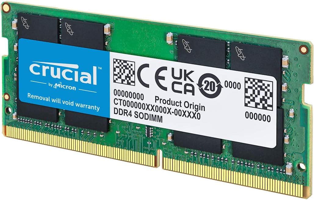 Crucial DDR4 3200 MT/s (PC4-25600) SODIMM 260-Pin Memory, 8GB