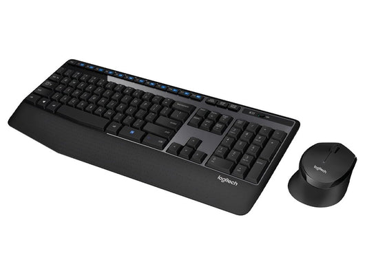 Logitech MK345 Wireless Keyboard and Mouse Combo - Black